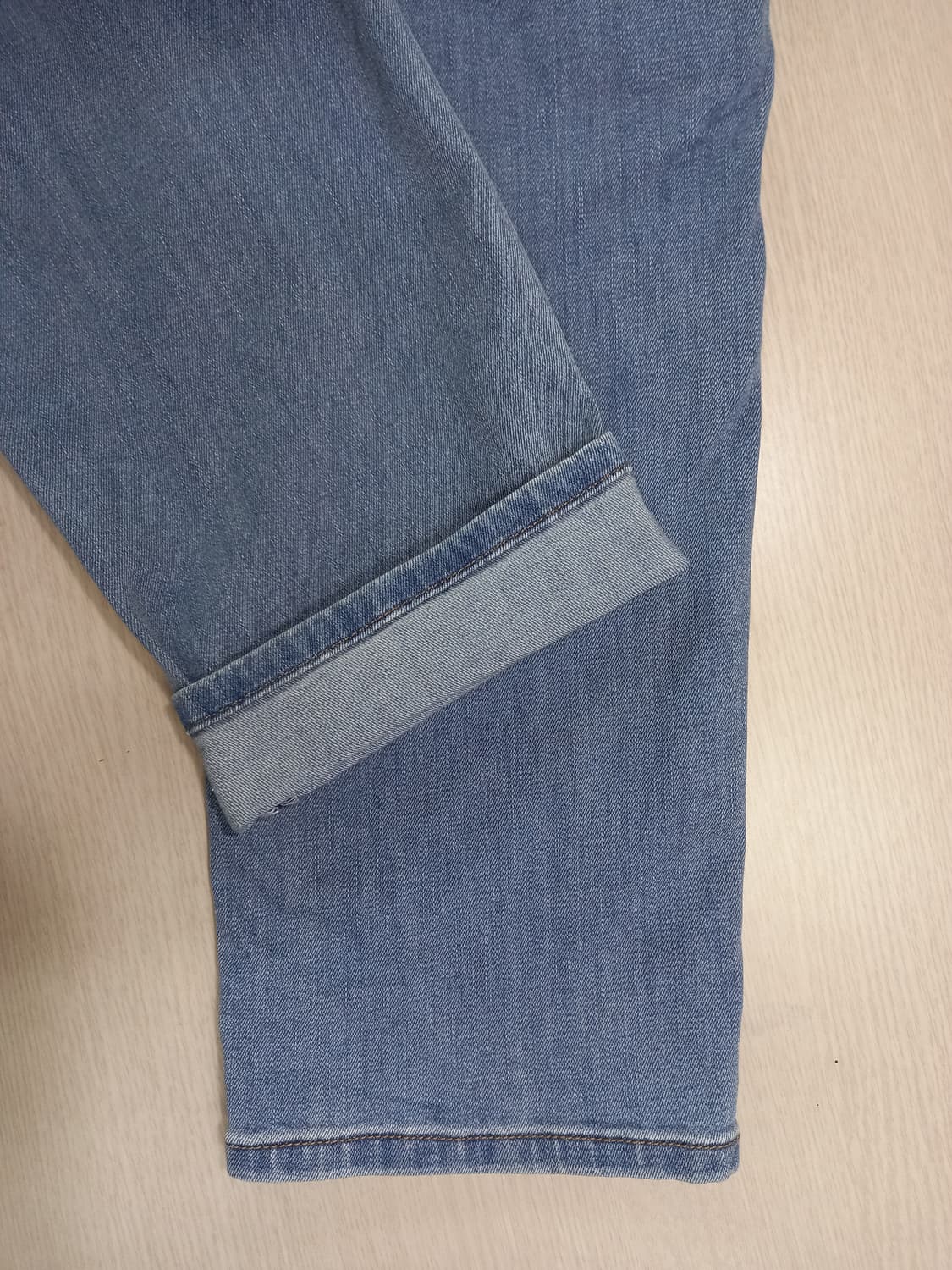 34 MindBridge 밴딩 워싱스판 슬림일자 연청 34-561 상품이미지5