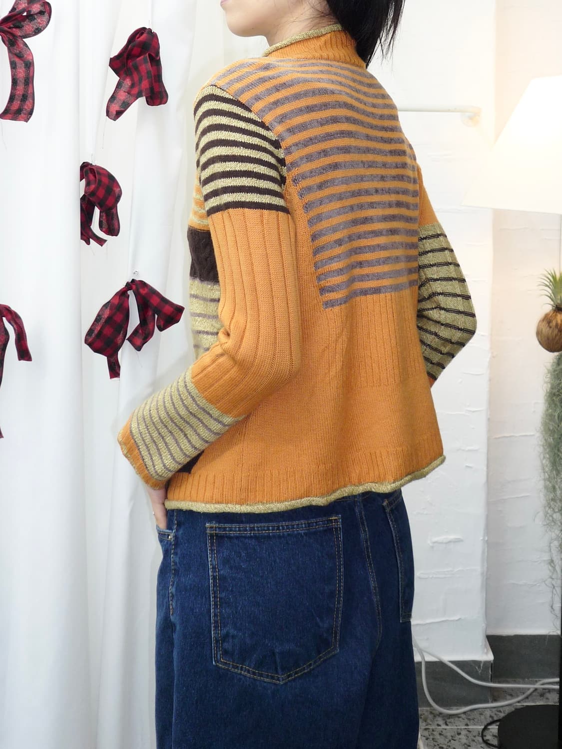 tangerine patchwork cardigan 상품이미지5