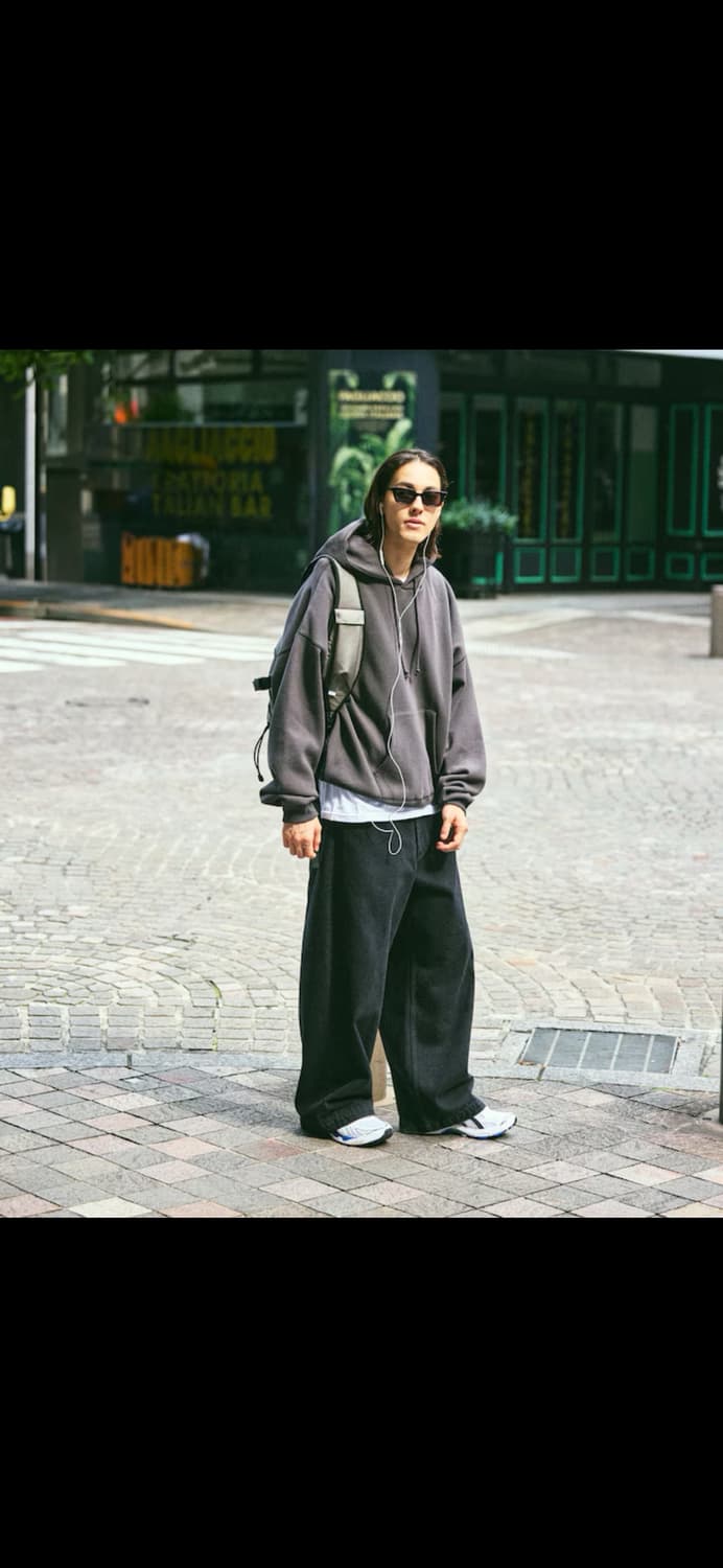 프릭스스토어 숏랭스 12온스 헤비웨이트 후디(차콜) 상품이미지1