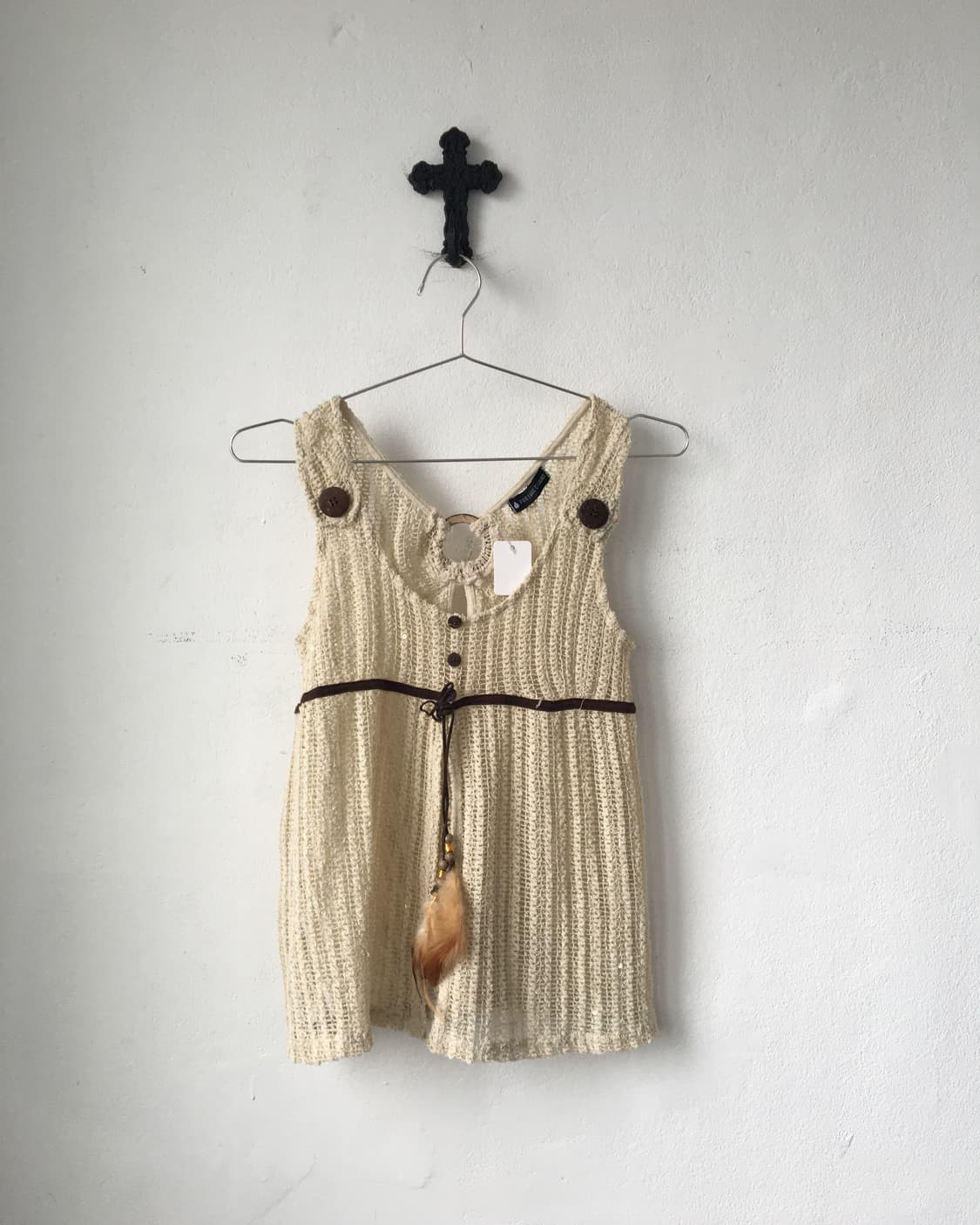 Feather point crochet sleeveless 상품이미지2