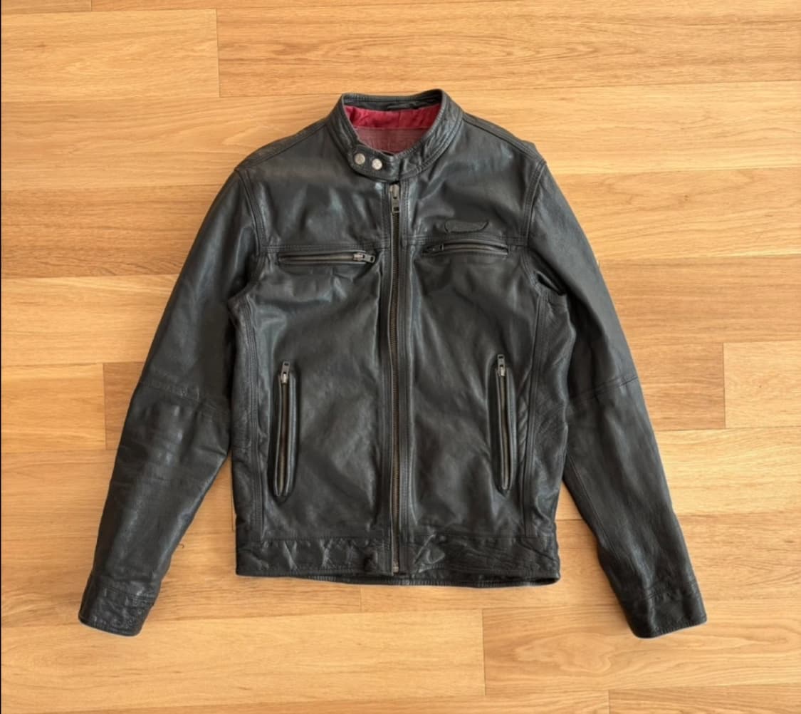 슈퍼드라이 바이커 가죽 자켓 M 상품이미지1
