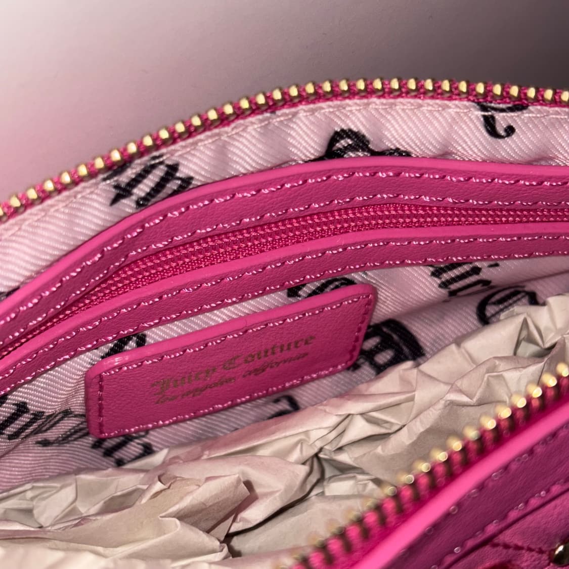 쥬시 꾸뛰르 핫핑크 갸루 미니 숄더백 상품이미지3