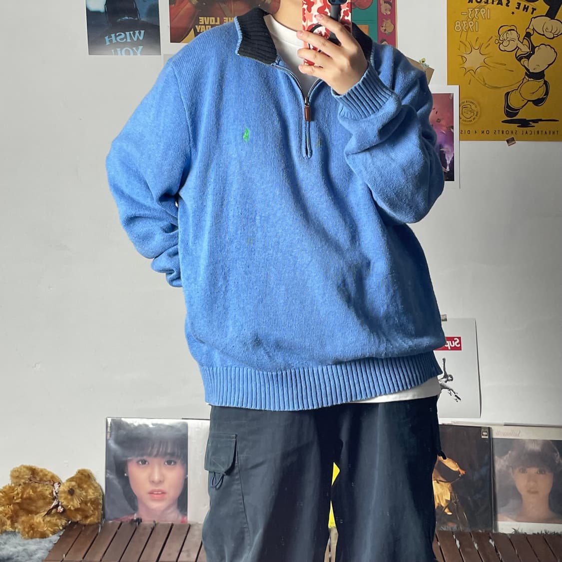 [2XL]POLO 폴로 니트 반집업 상품이미지2