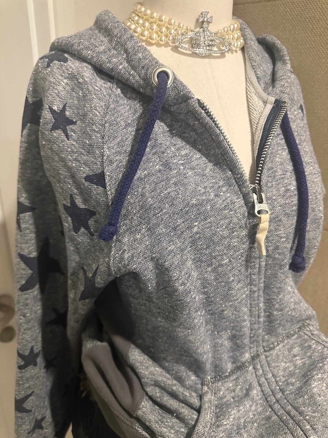 비비안웨스트우드 lee 별 패턴 후드 상품이미지2