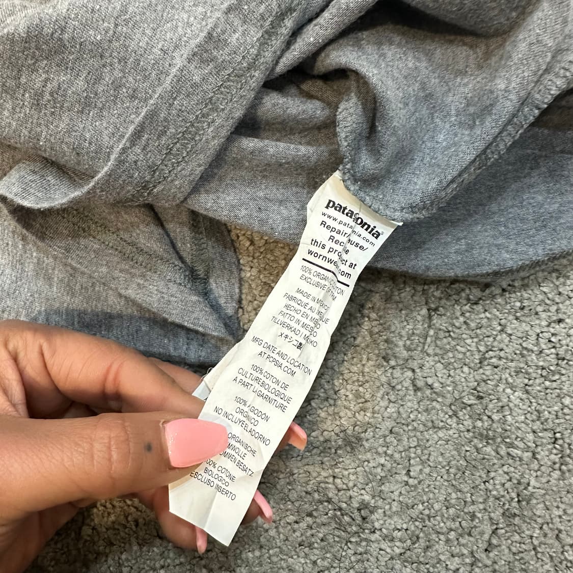 파타고니아 라인 로고 리스폰시빌리티 티셔츠 M 상품이미지4