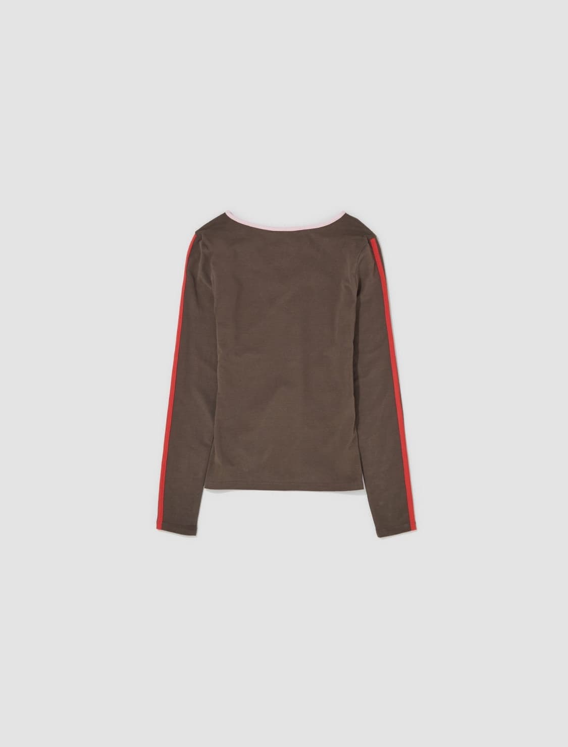 팔로마울 로즈마리 탑 롱 슬리브 티셔츠 다크 브라운 S  상품이미지4