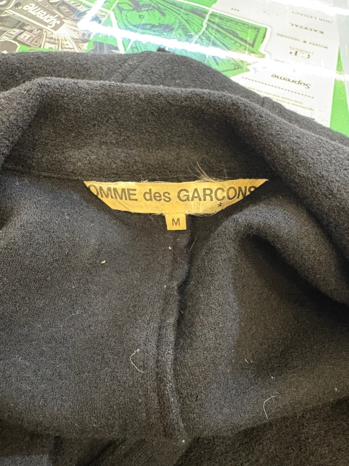 꼼데가르송 울 더블 코트 상품이미지3