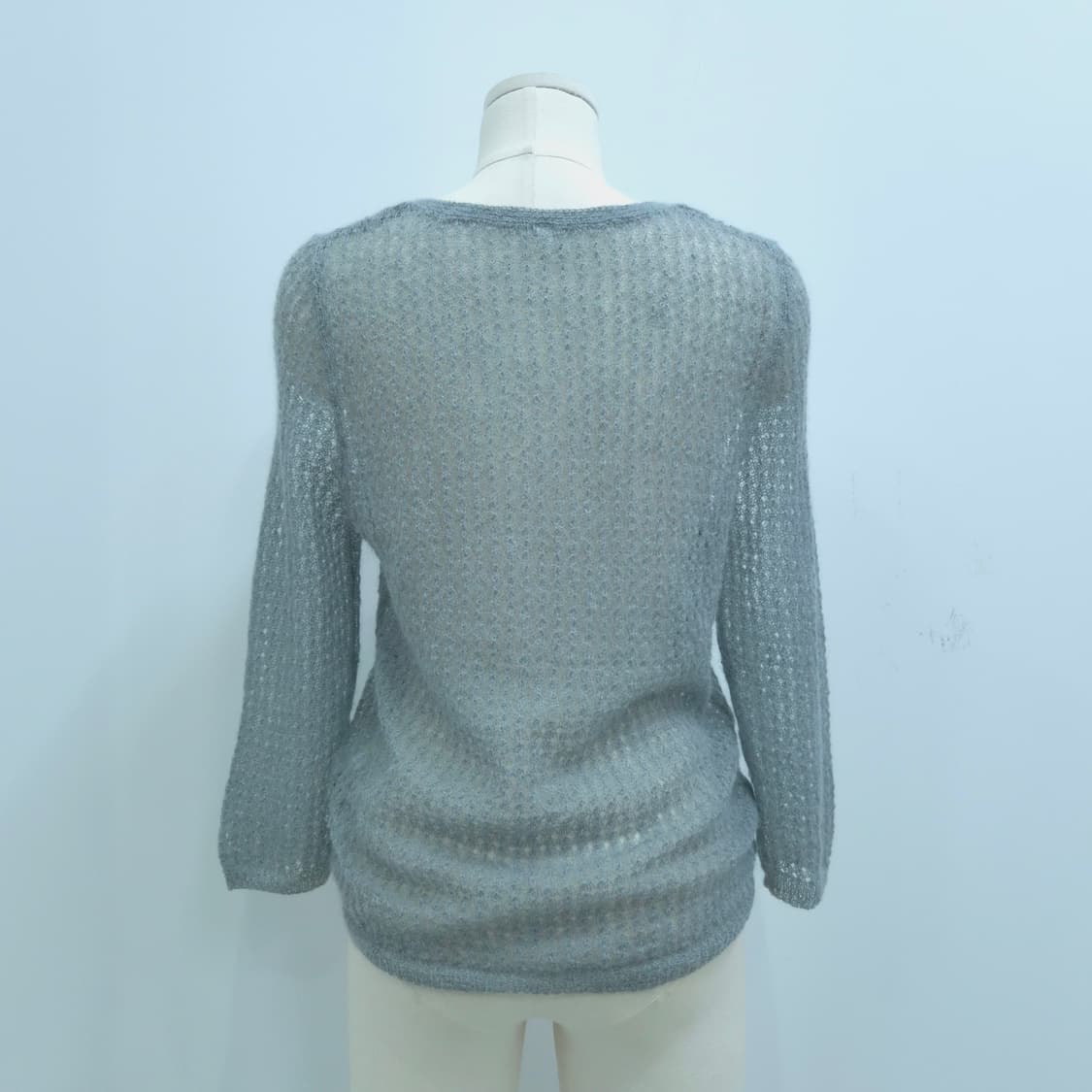 모헤어 혼방 레이스 펀칭 시스루 가디건  상품이미지3