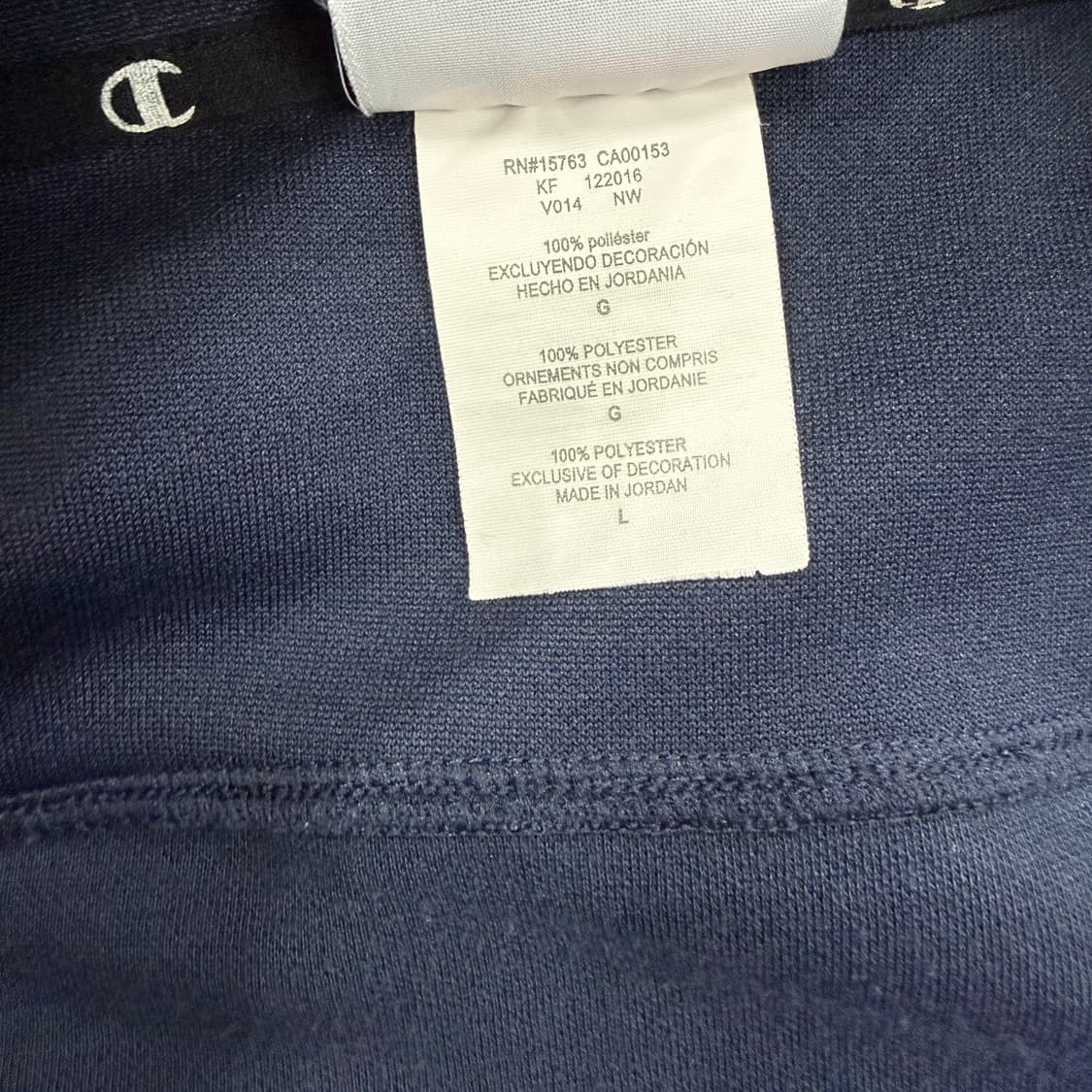 (L)챔피언 Champion 사이드라인 트랙탑 져지(네이비,남흰) 상품이미지3