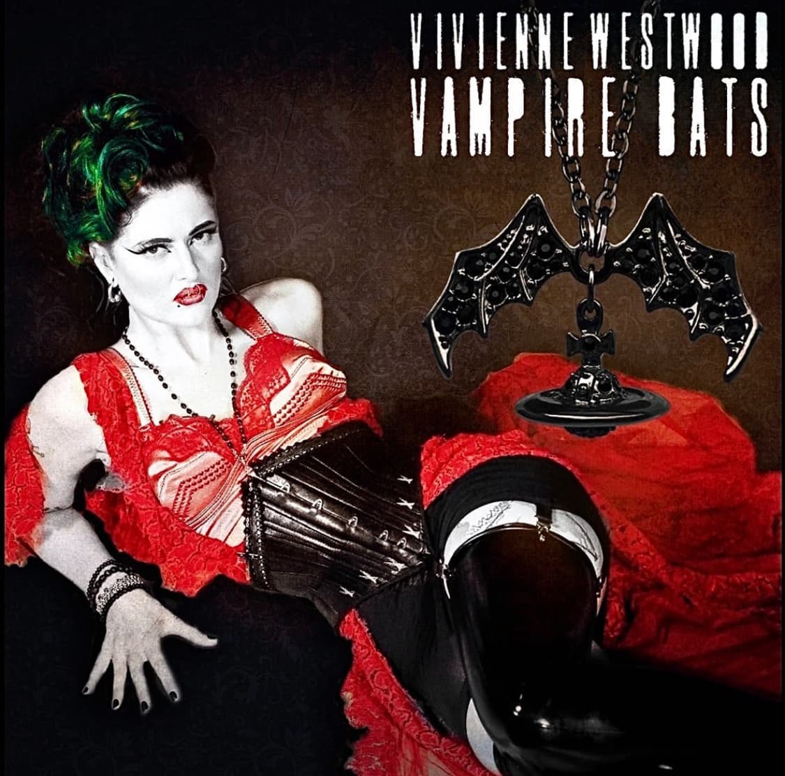 비비안웨스트우드 박쥐 날개 ord 목걸이 상품이미지1