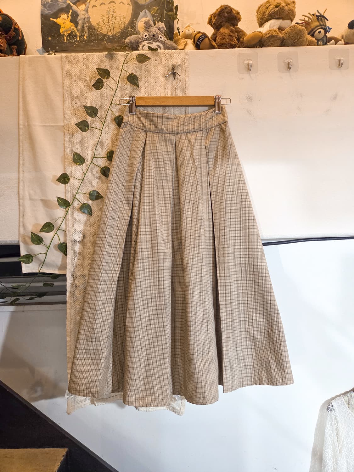 체크 롱스커트 상품이미지1