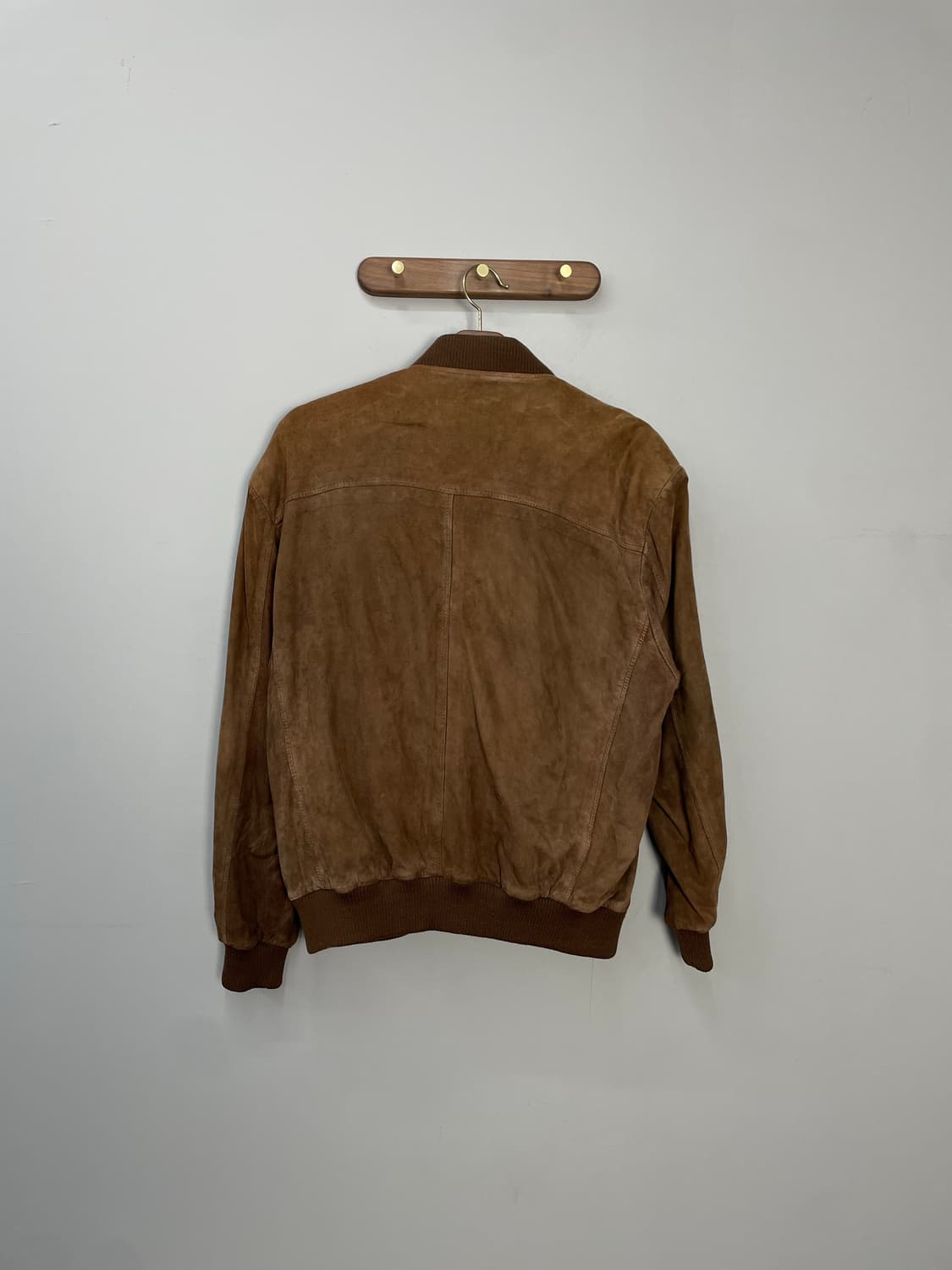 빈티지 브라운 스웨이드 봄버 자켓 H1282 상품이미지3