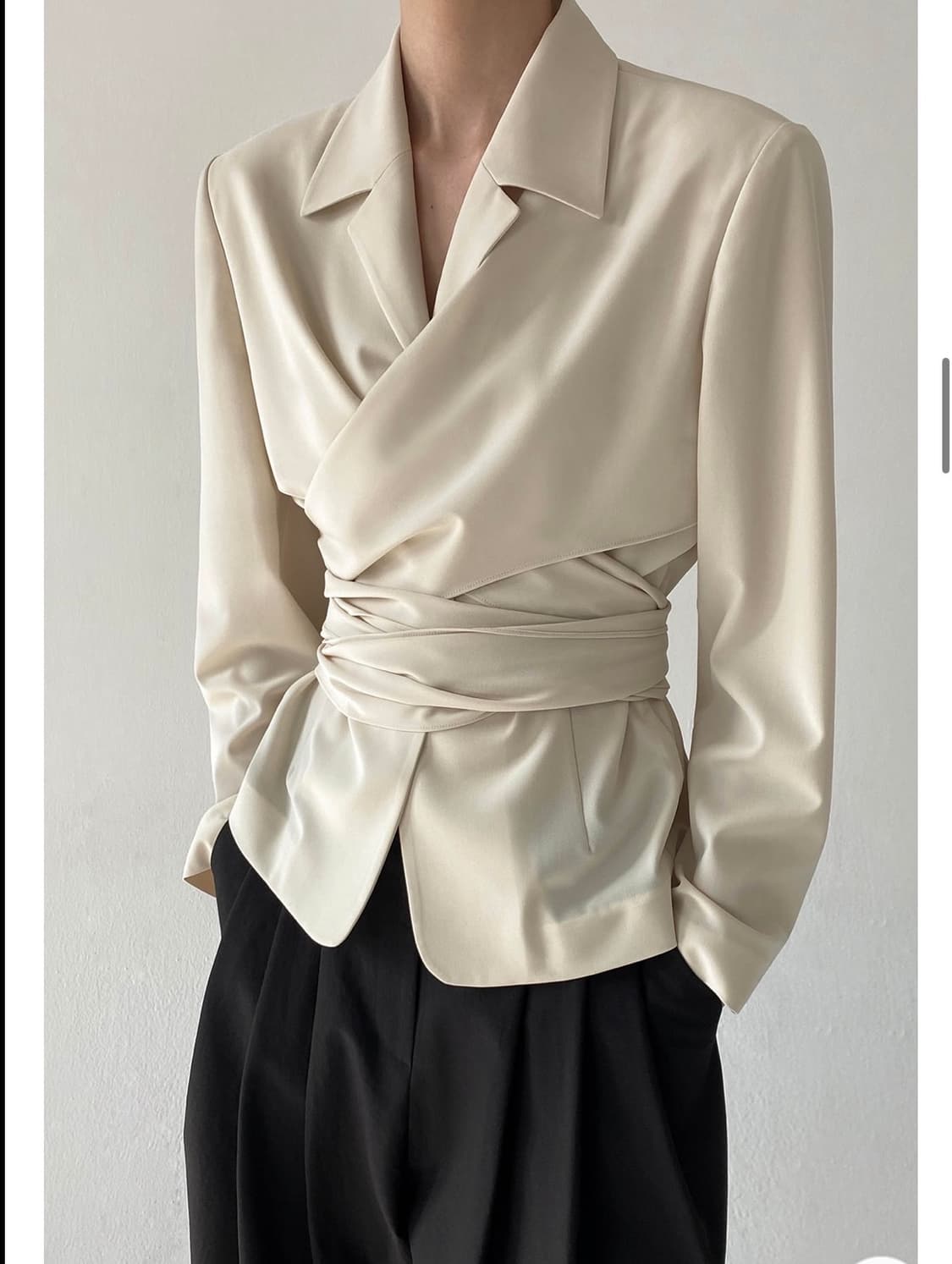 새상품)DRAGONBLUES 드래곤블루스 커버 랩 자켓 셔츠 M 상품이미지1