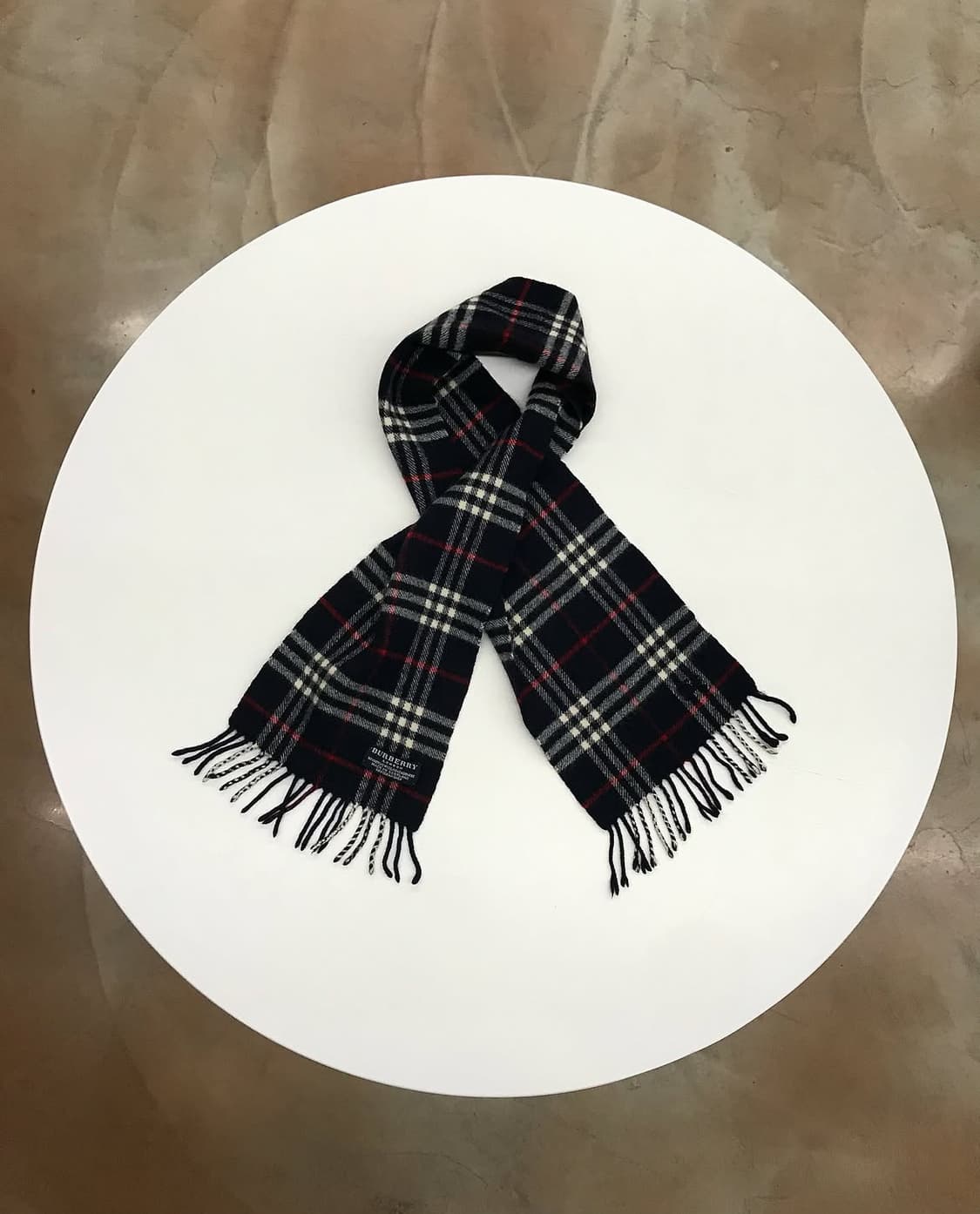 버버리 로고 체크 캐시미어 머플러 상품이미지1