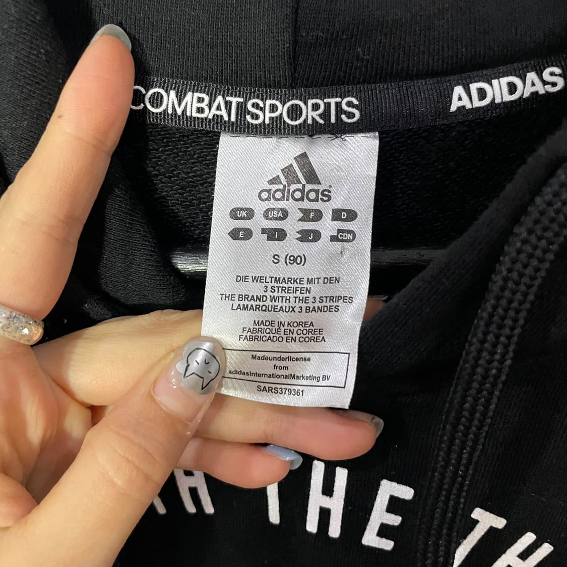 아디다스 원형로고 후드티 상품이미지4