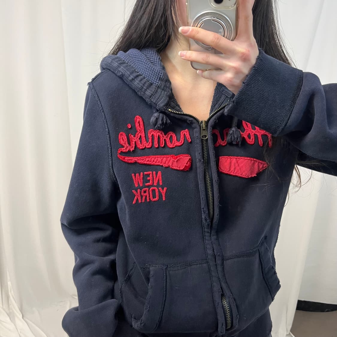 Abercrombie Navy Hood Zip-up 상품이미지3
