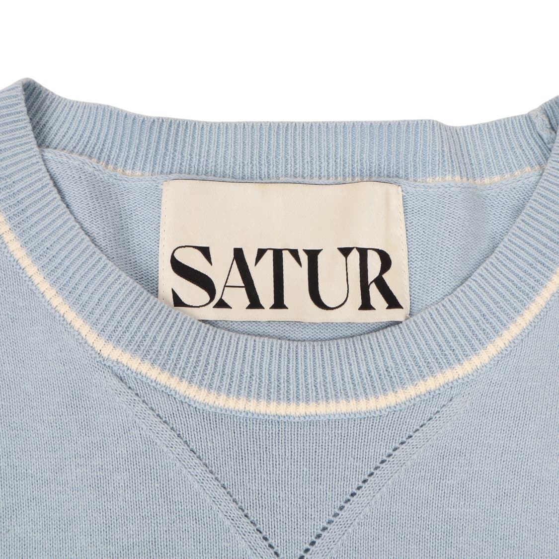 세터 엠브로이드 니트 하프 티셔츠 상품이미지8