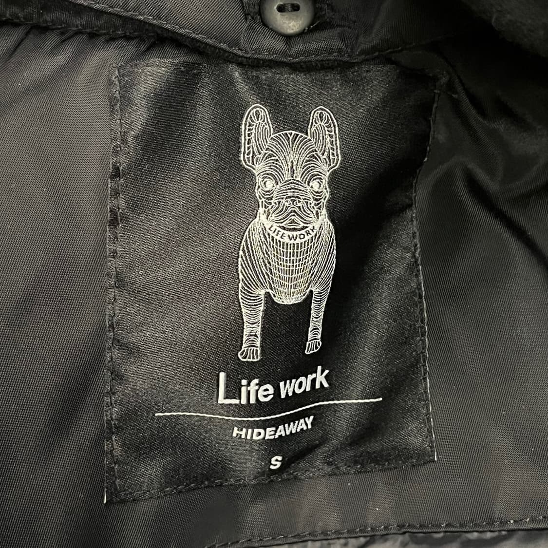 [정품/S] 라이프워크 후드 패딩 블랙 b10 상품이미지5