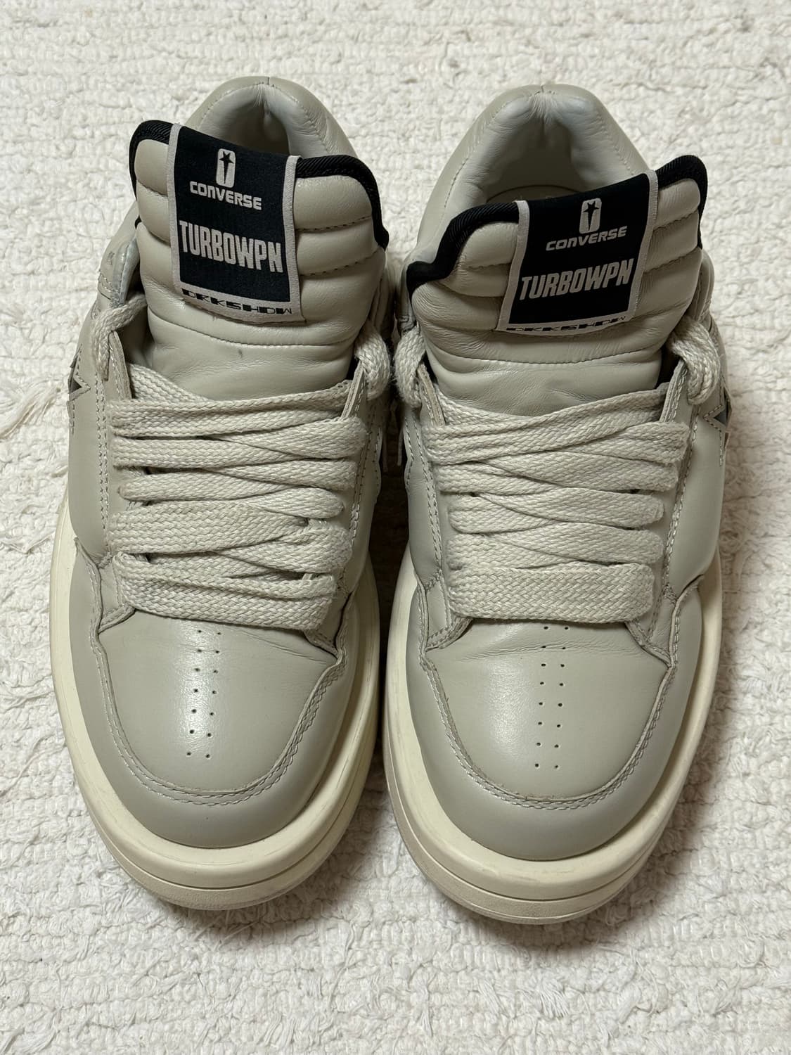 컨버스 x 릭오웬스 다크쉐도우 터보웨폰 OX 펠리칸 250 상품이미지3