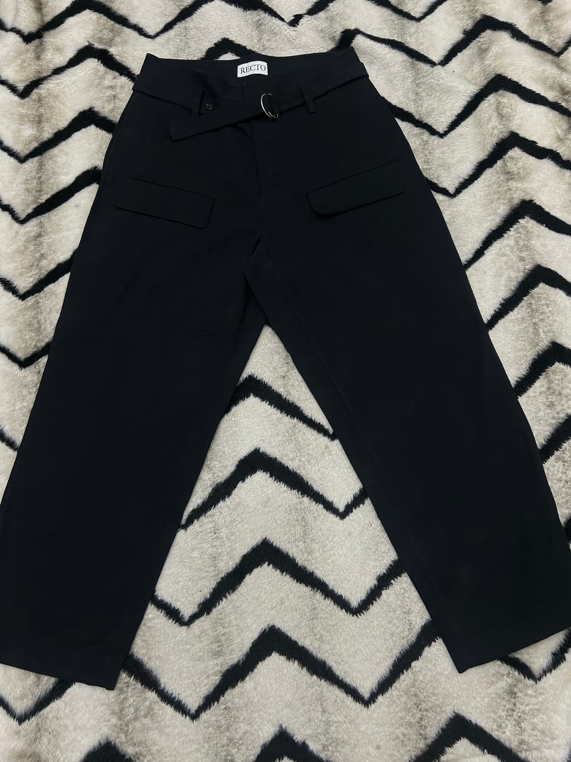 [S]Recto 렉토 패딩턴 밀리터리 팬츠/블랙 상품이미지1