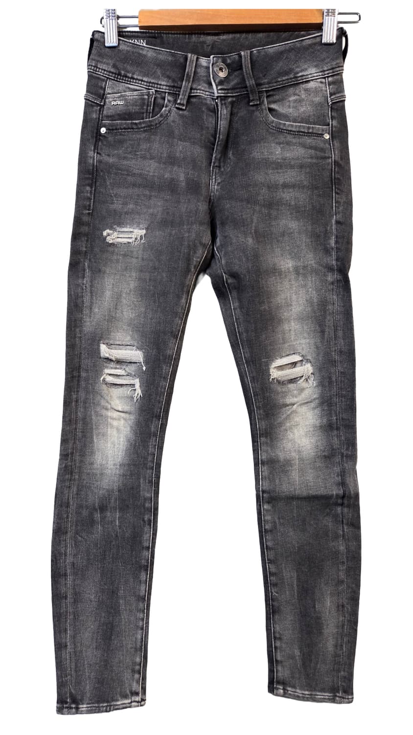 G-STAR RAW 데미지 워싱 데님(W24/L28)스판(택없음) 상품이미지1