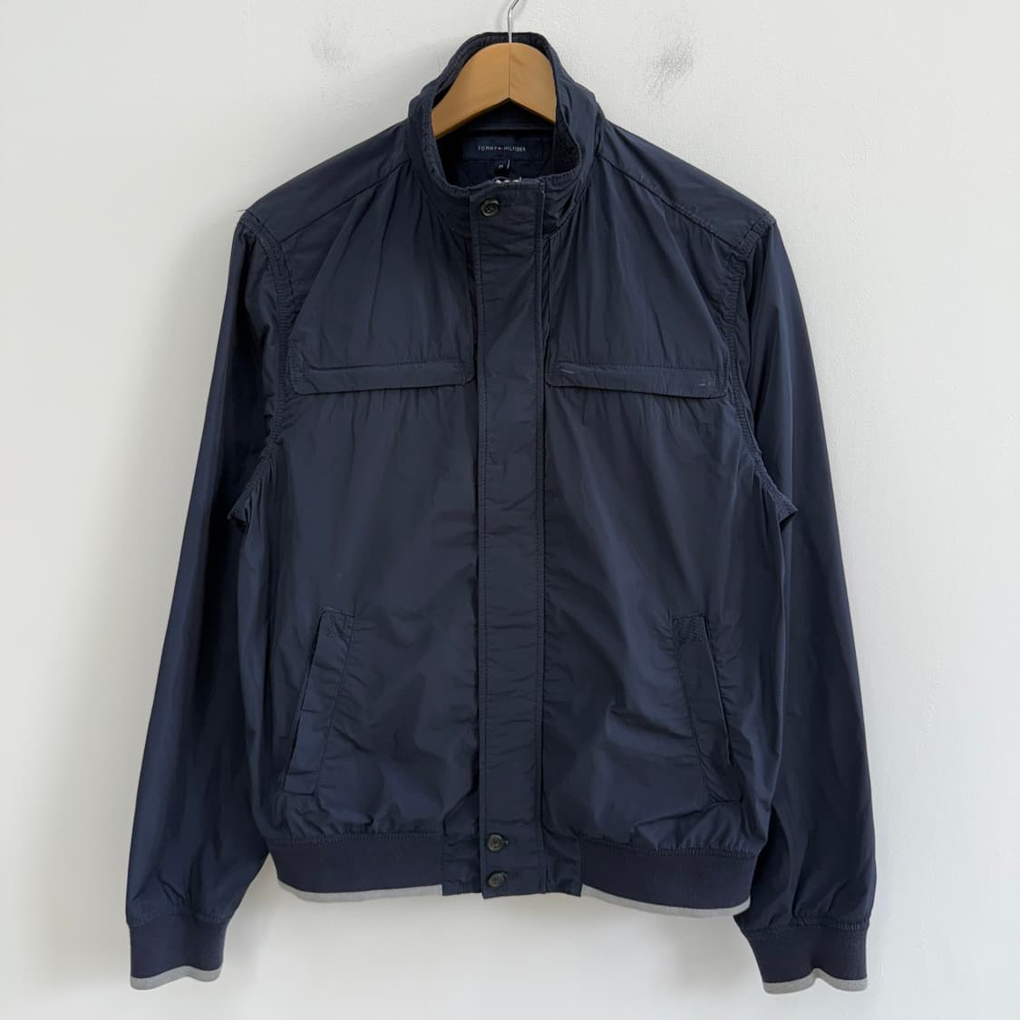 [M] 타미힐피거 빈티지 헤링턴 블루종 봄버 자켓 네이비 3682 상품이미지1