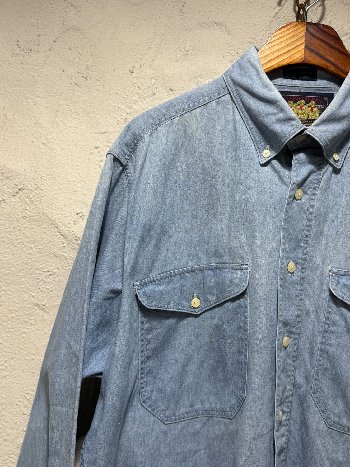 챕스랄프로렌 Chaps Ralph Lauren 보이스카웃 코튼 인디고 셔 상품이미지5