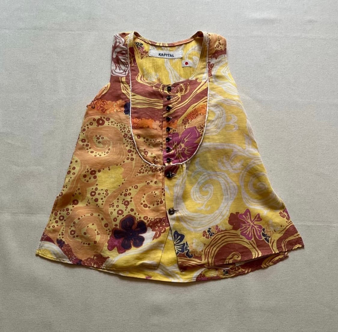 캐피탈 하와이안 슬리브리스 탑 상품이미지1