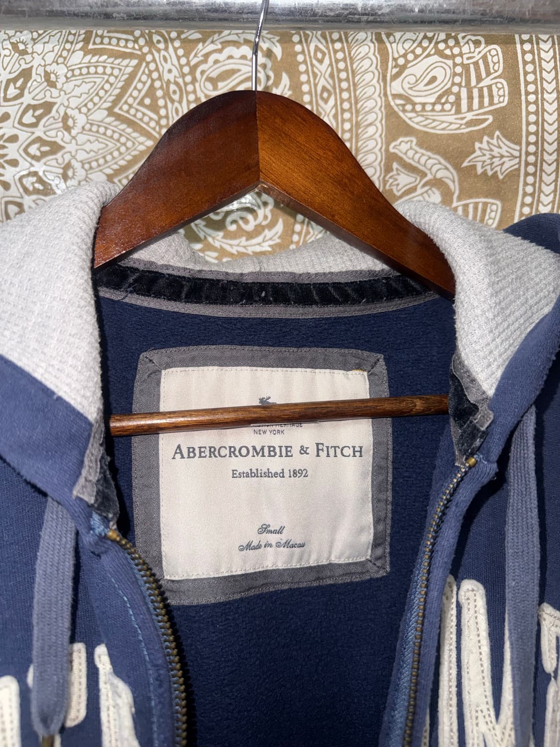 아베크롬비 여성 자수 투웨이 기모 후드집업  상품이미지5