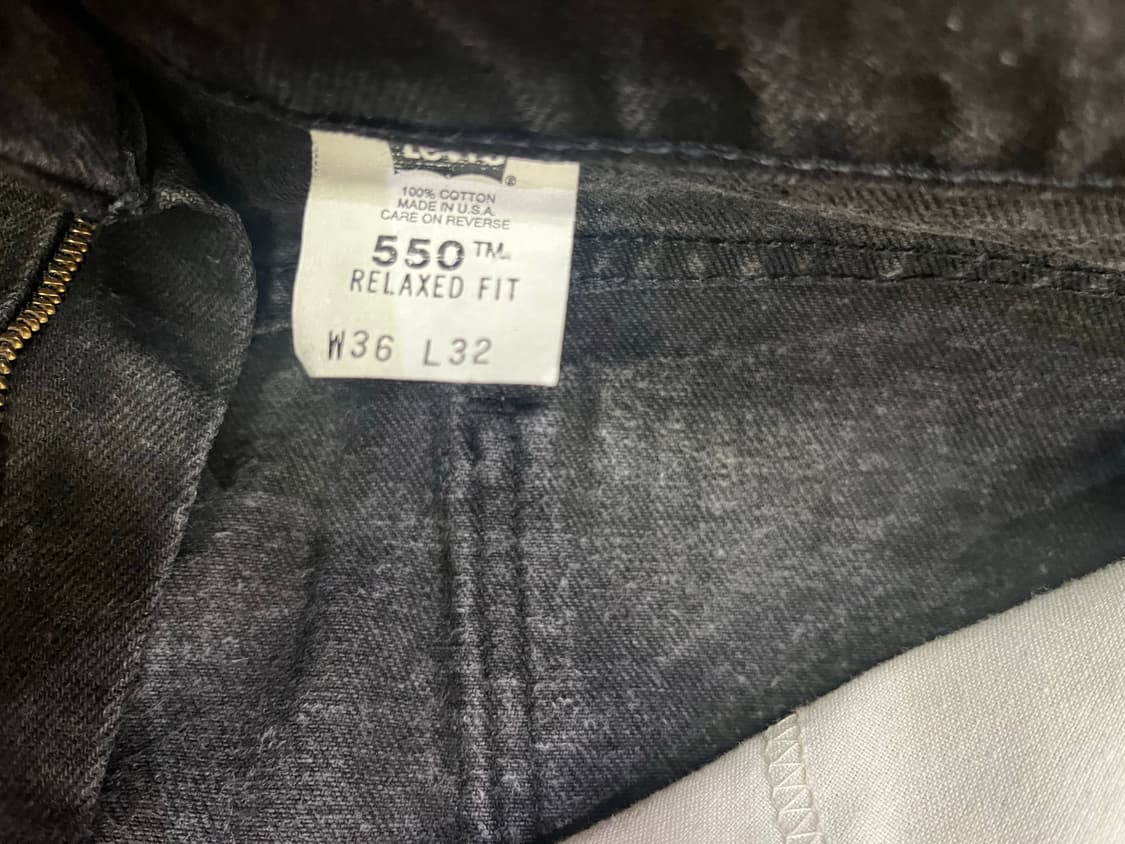 리바이스 오랜지탭 made in usa 90s 550 흑청 상품이미지6