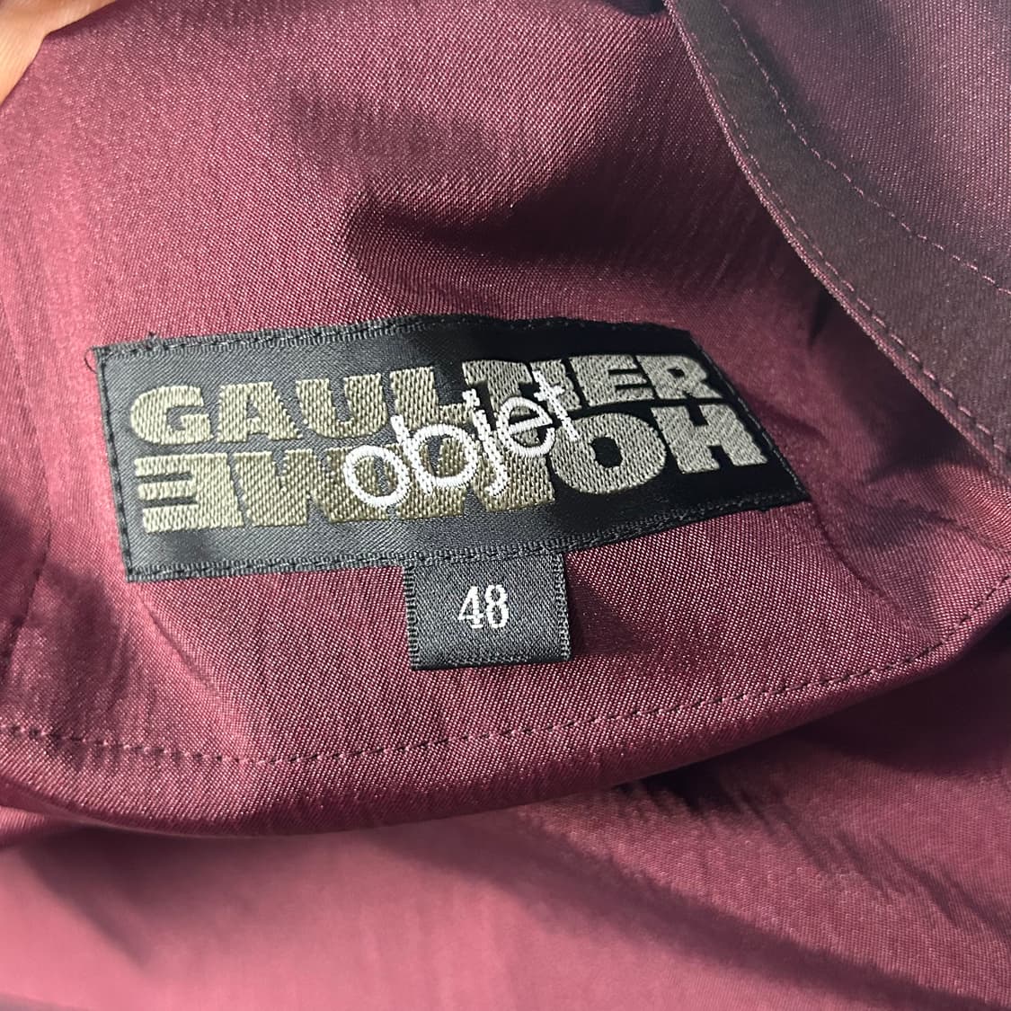 [Jean Paul Gaultier] 장폴고티에 와인 배색 집업 자켓 상품이미지7