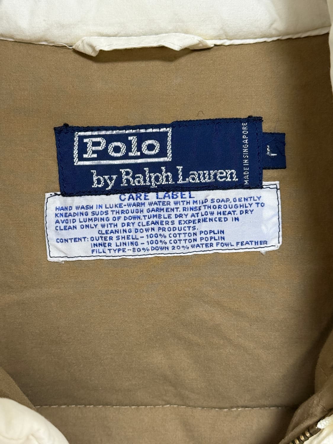 폴로 아카이브 피싱 다운 패딩 베스트 L 상품이미지4