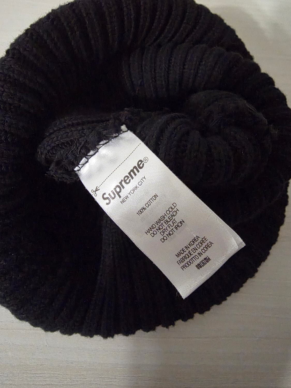 슈프림 오버다이드 비니 블랙 상품이미지2