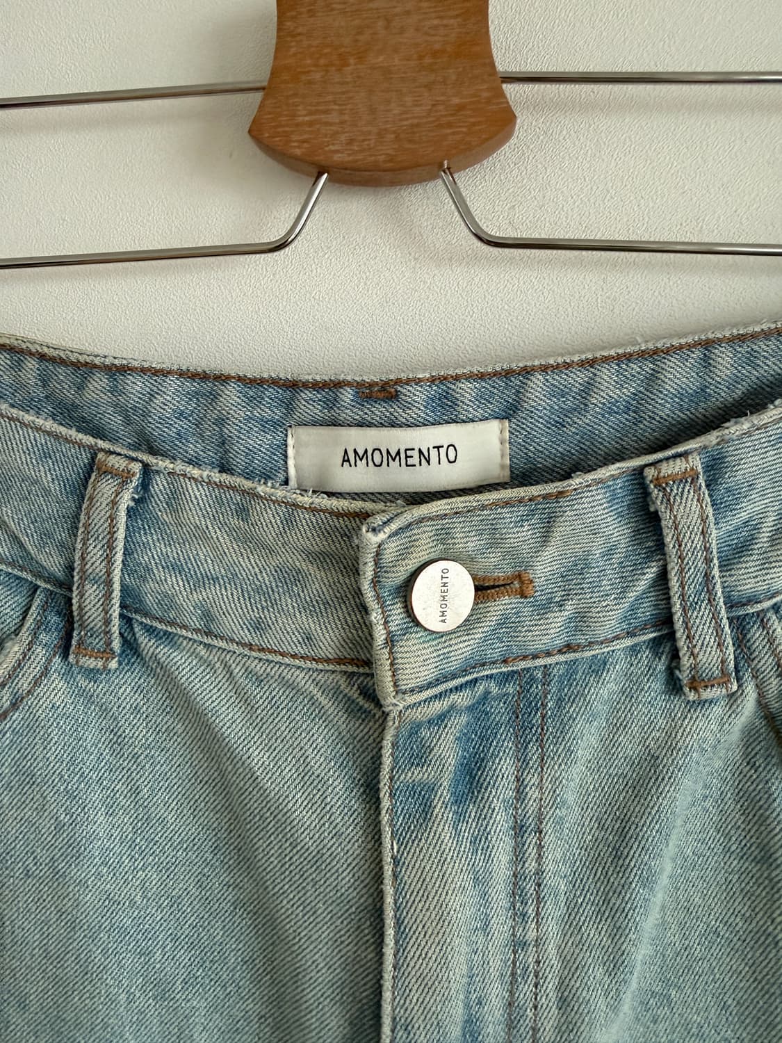 아모멘토(AMOMENTO) 연청 데님(얼룩 있음) 상품이미지7