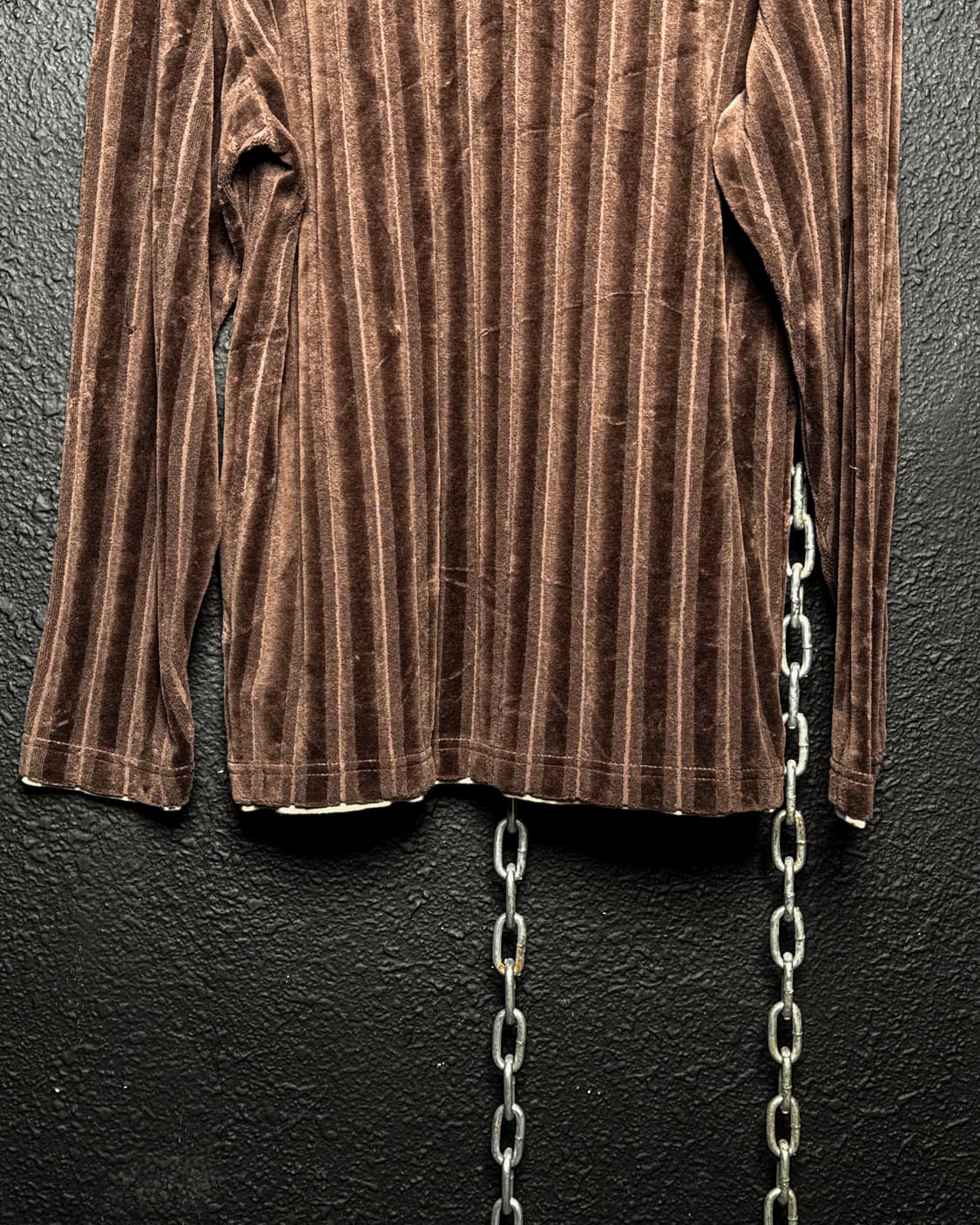 J.P. Pragma – Velour Stripe V-neck 상품이미지6