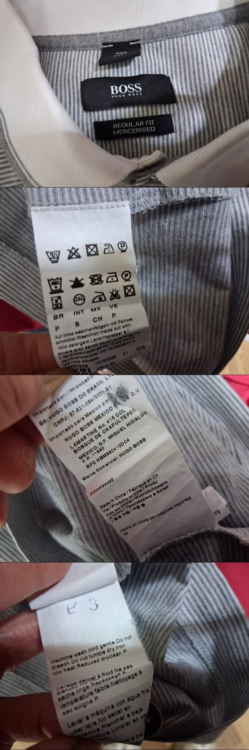 휴고보스 남성 반팔면티 카라티 최고의컨디션 남성 90 작은 M  상품이미지8