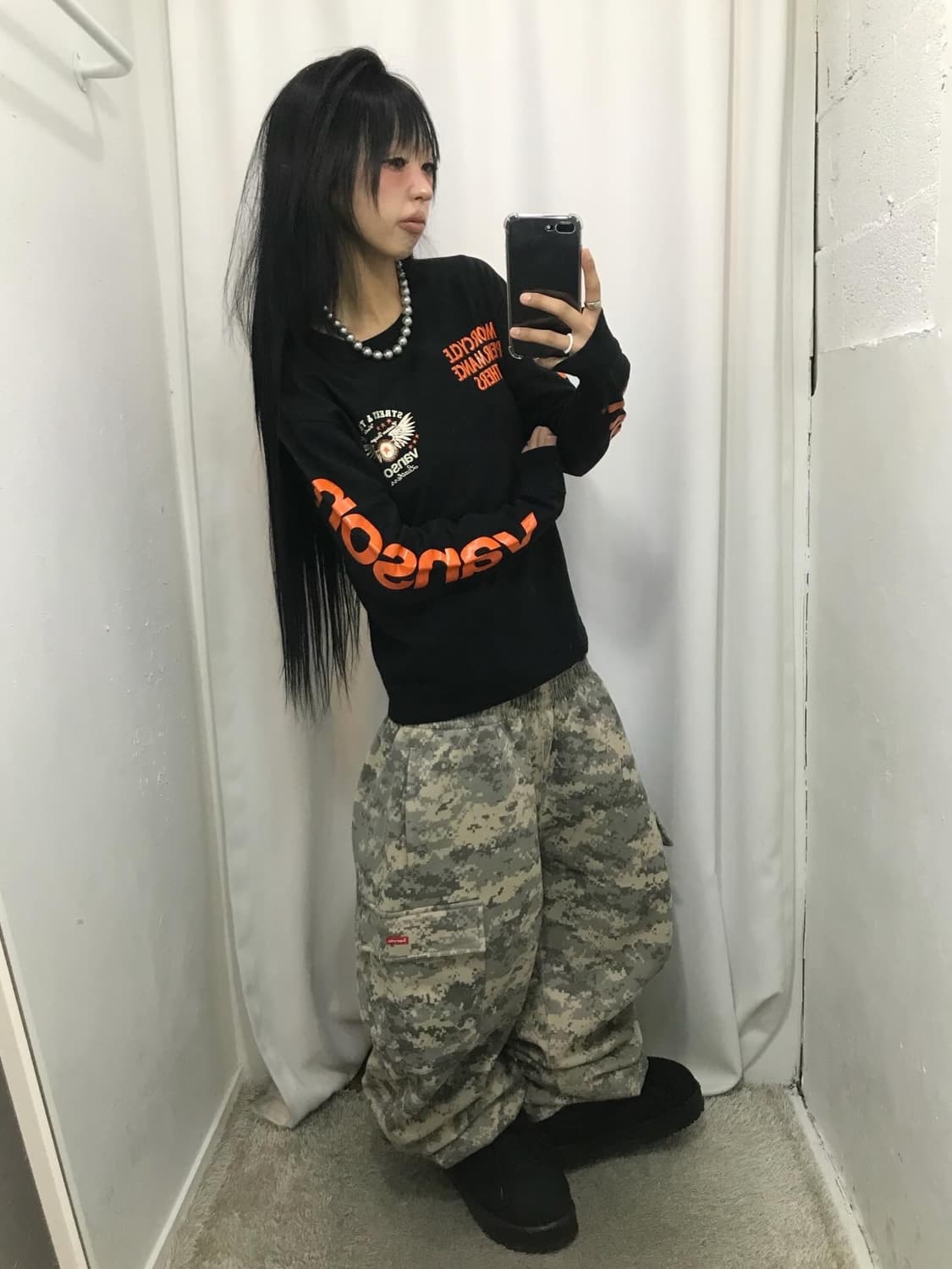 Vanson Logo printing L/S 상품이미지4