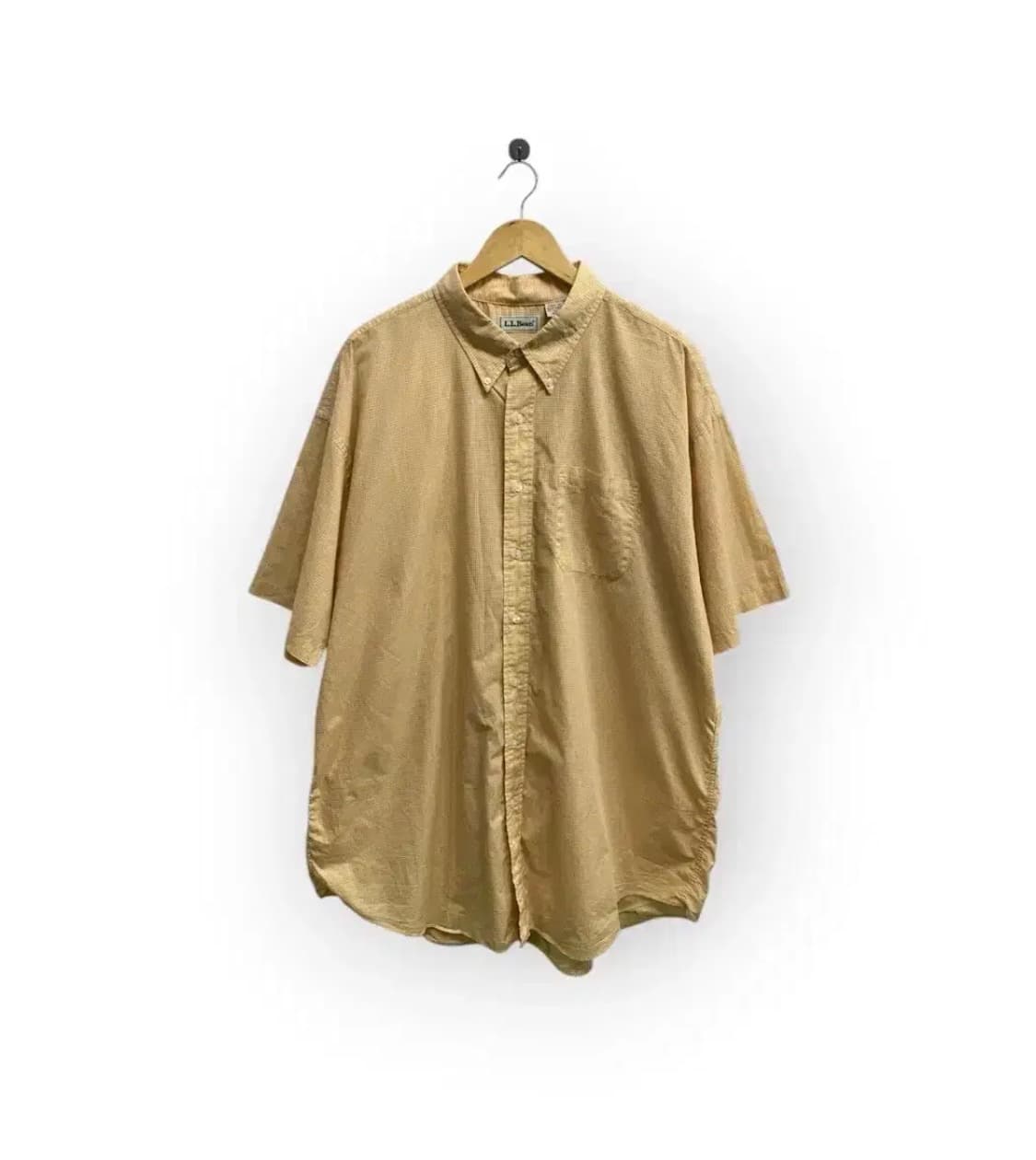 엘엘빈 L.L.Bean 빈티지 옐로우 체크 남방 2XL 상품이미지1