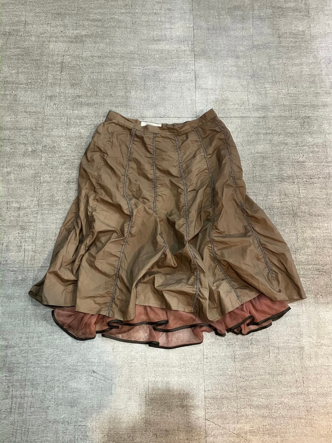 일본빈티지 Arte 하구미모리걸 달천깔페어리 레이어드스커트 상품이미지1