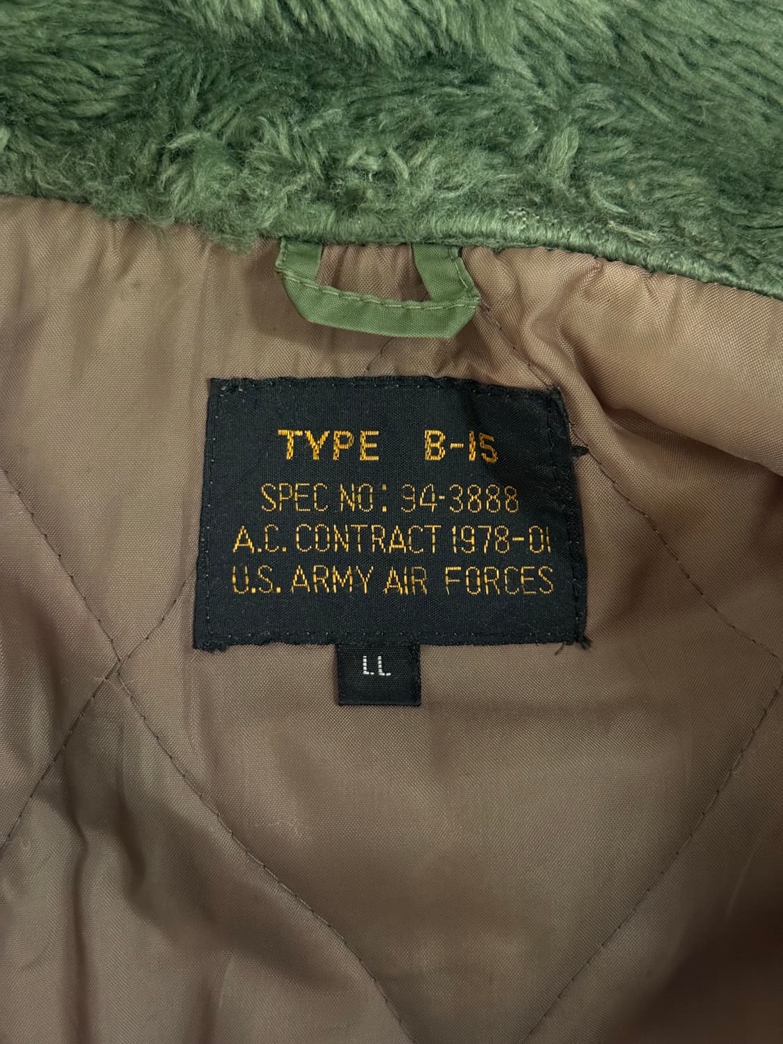 L) U.S. Army Type B-15 Flight Nylon Jack 상품이미지7