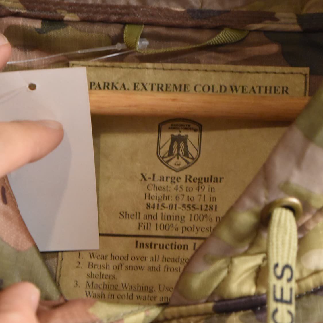 BAF 오리지널 멀티캠 OCP 후드 상품이미지4