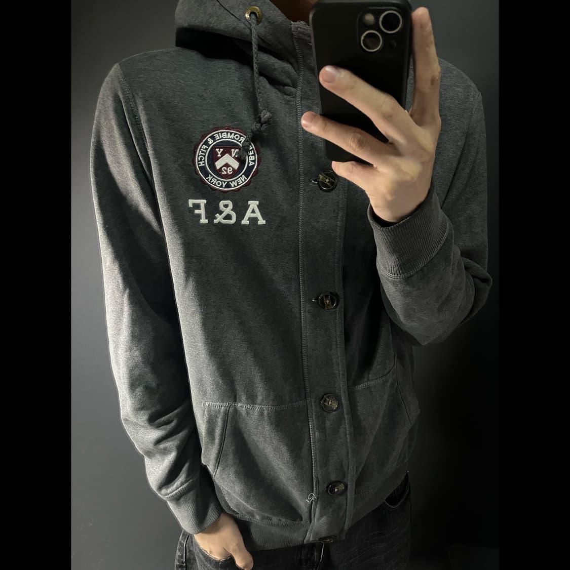 Abercrombie 아베크롬비 버튼 후드 상품이미지1