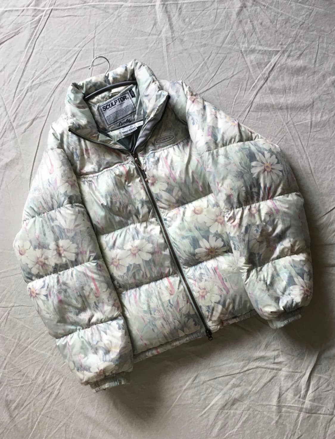 스컬프터 플로럴 덕다운 패딩 상품이미지3