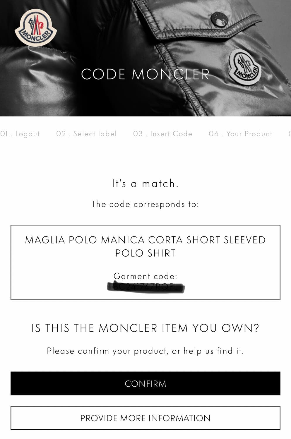 몽클레어 카라 네이비 반팔티 상품이미지9