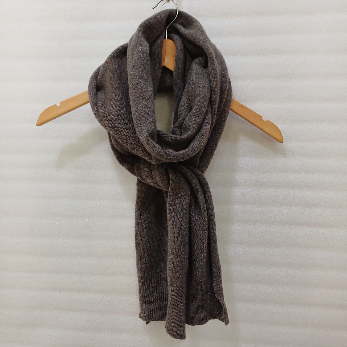 끌로에 울 니트 롱 머플러 목도리 훌륭 브라운멜란지 사랑봉봉 상품이미지2