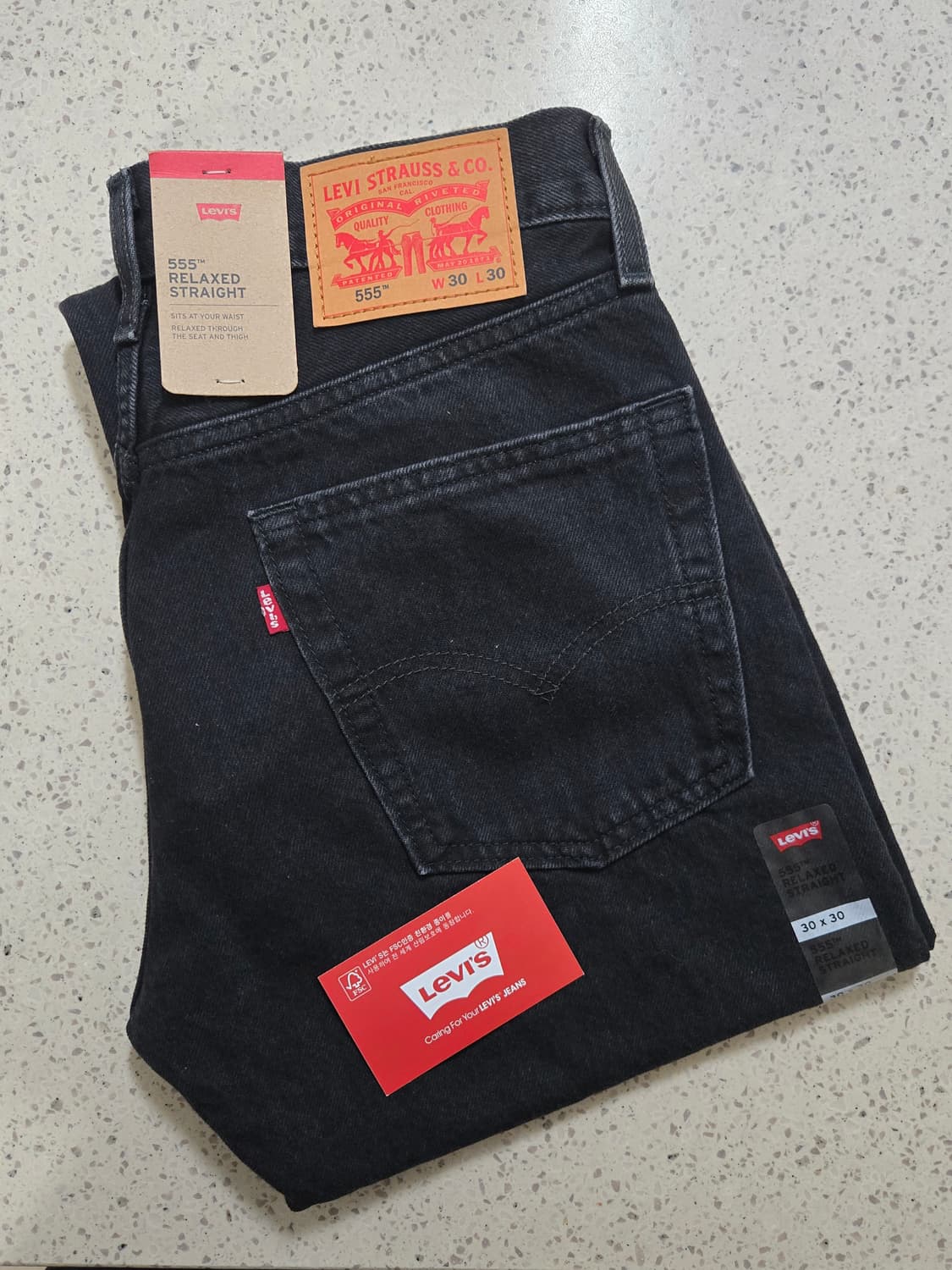 [새상품 30사이즈] 리바이스 555 릴렉스 스트레이트 진 상품이미지6