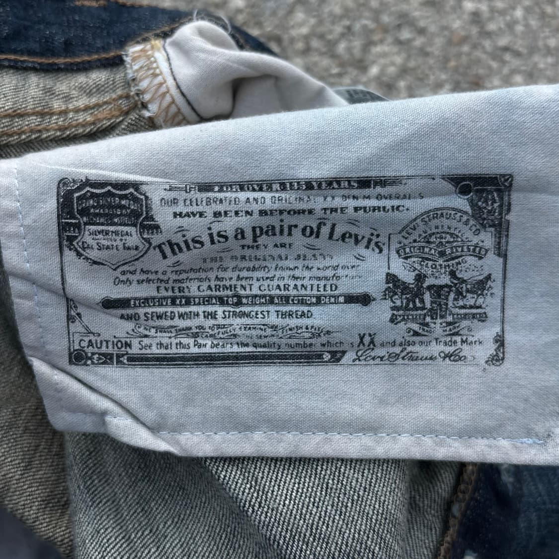 Levis 리바이스 501 스트레이트 플라이 데님 팬츠 상품이미지9