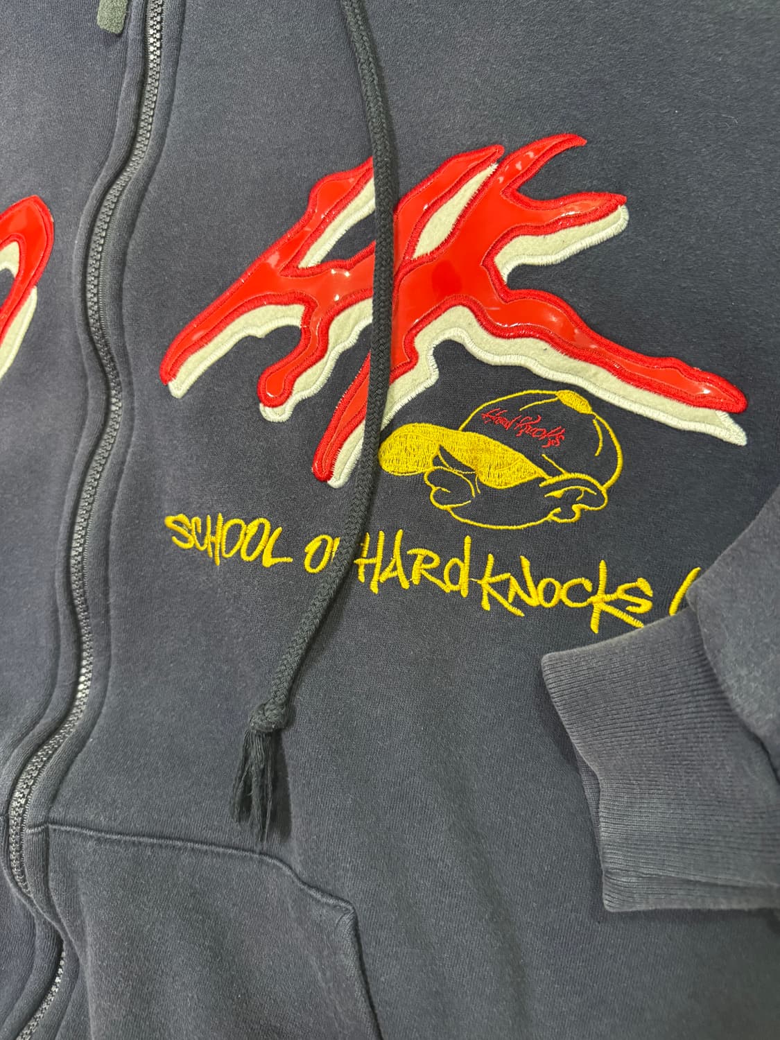 90s School of hard knock 후드집업 XL 상품이미지4