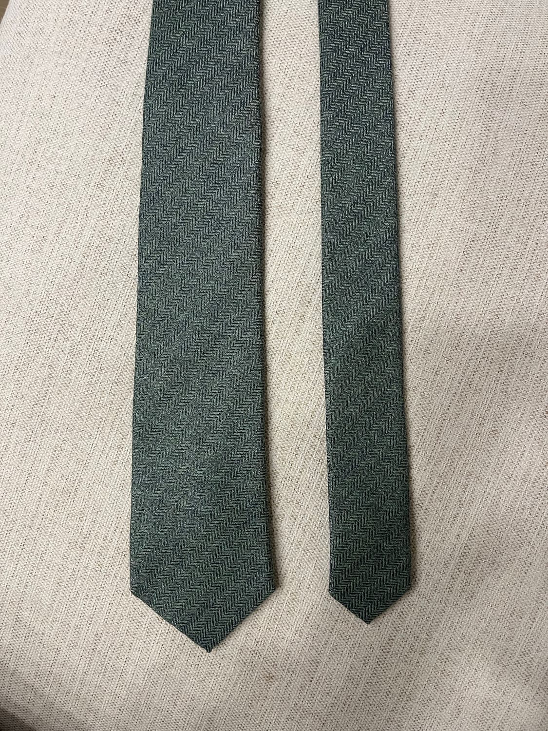 엘르옴므 그린빛 넥타이 상품이미지3