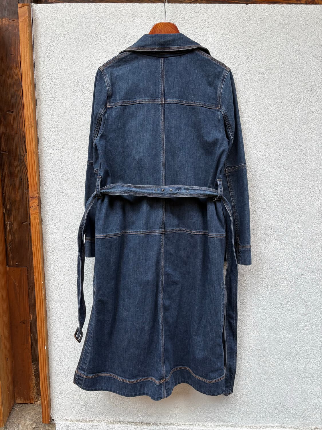 오브제 데님 트렌치코트 상품이미지3